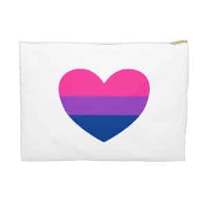 Bisexual Heart Accessory Pouch