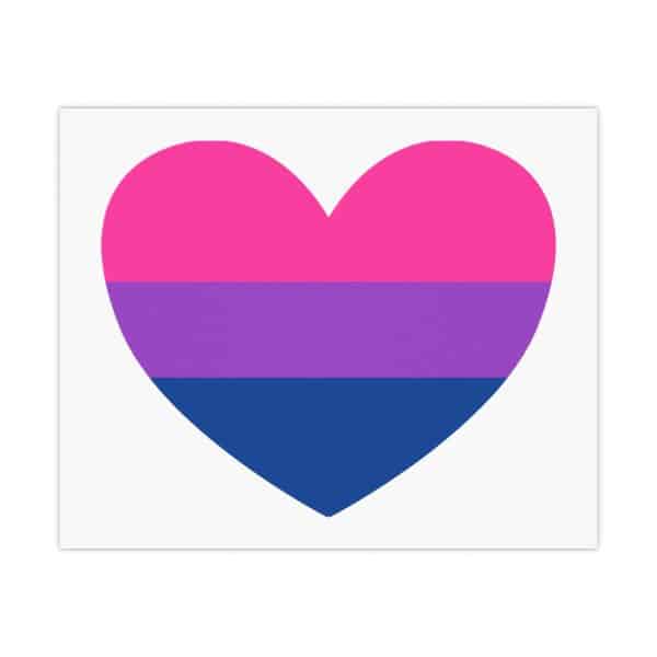 Bisexual Heart Matte Posters - Image 22