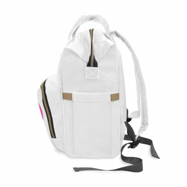 Bisexual Heart Multifunctional Diaper Backpack - Image 3
