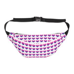 Bisexual Heart Large Fanny Pack