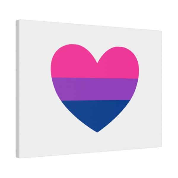 Bisexual Heart Matte Canvas, Stretched, 0.75" - Image 10