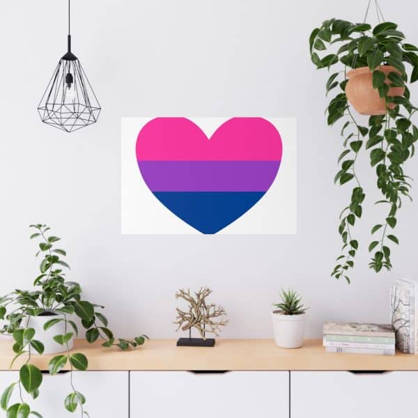 Bisexual Heart Matte Posters - Image 39