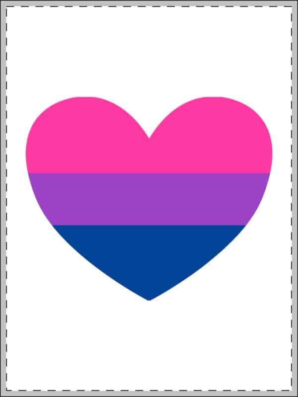 Bisexual Heart Framed Poster, Multi-Color - Image 6