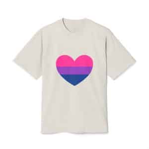 Bisexual Heart Unisex Heavy Faded Tee