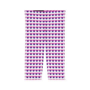 Bisexual Heart Women’s Capri Leggings (AOP)