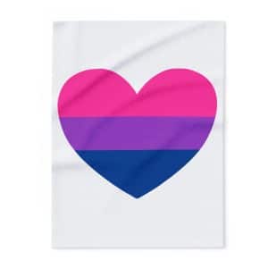 Bisexual Heart Arctic Fleece Blanket