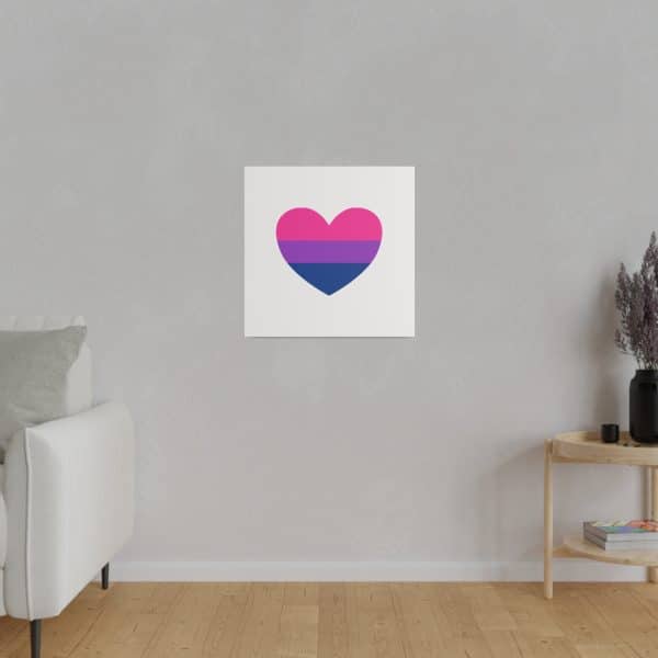 Bisexual Heart Matte Canvas, Stretched, 0.75" - Image 162