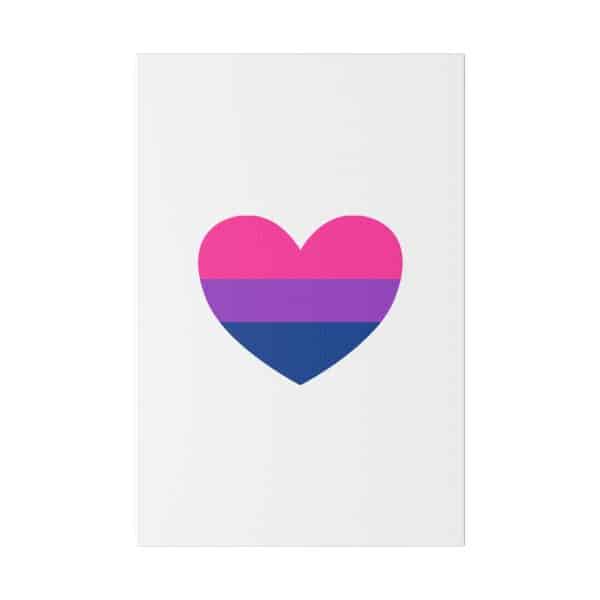 Bisexual Heart Matte Canvas, Stretched, 0.75" - Image 109