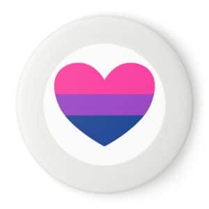 Bisexual Heart Wham-O Frisbee