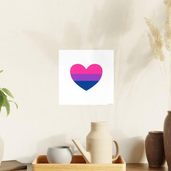 Bisexual Heart Photo Art Paper Posters - Image 54