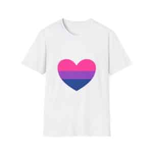 Bisexual Heart Unisex Softstyle T-Shirt