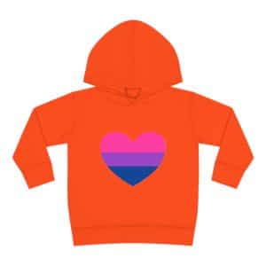 Bisexual Heart Toddler Pullover Fleece Hoodie