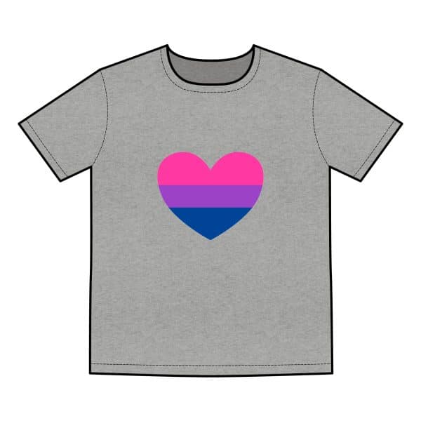 Bisexual Heart Men's Basic Tee - Image 11
