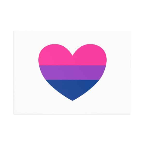 Bisexual Heart Fine Art Postcards