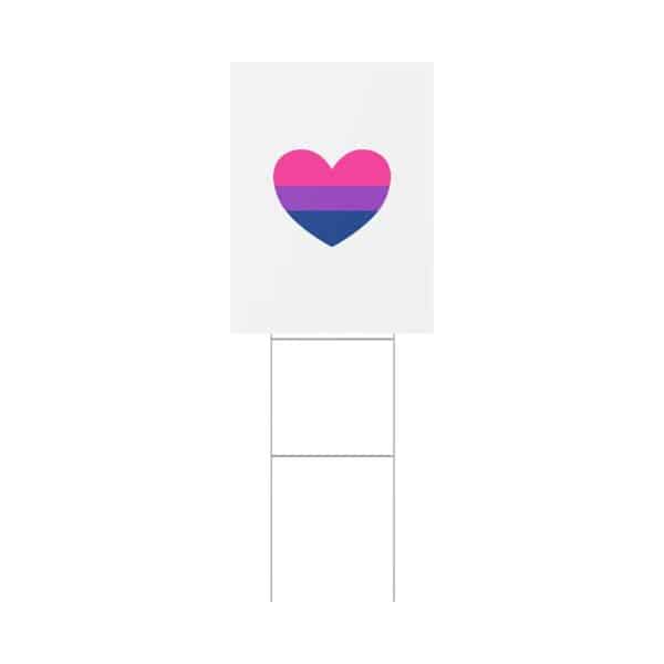 Bisexual Heart Plastic Yard Sign - Image 27