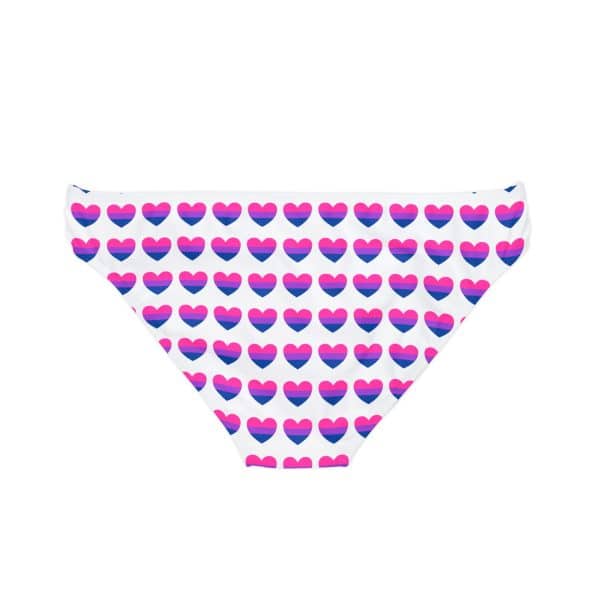 Bisexual Heart Loop Tie Side Bikini Bottom (AOP) - Image 6