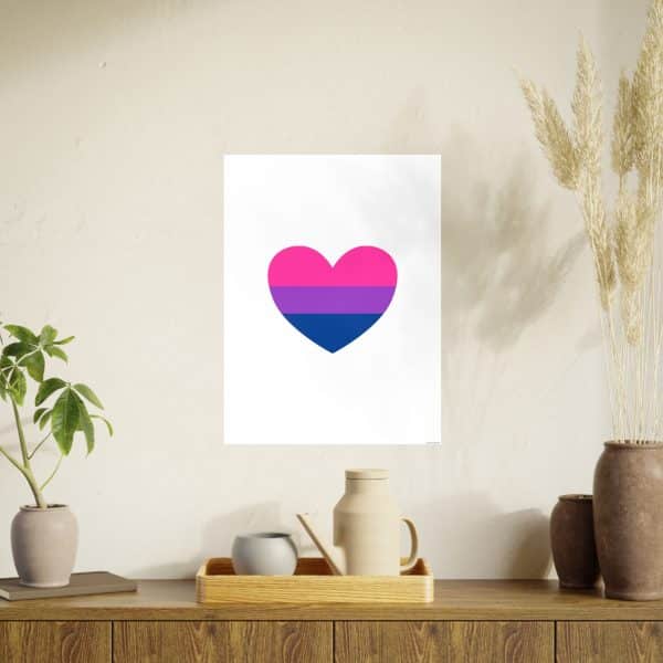 Bisexual Heart Photo Art Paper Posters - Image 87