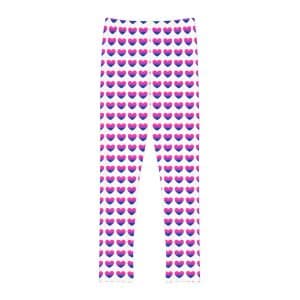 Bisexual Heart Youth Full-Length Leggings (AOP)