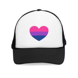 Bisexual Heart Mesh Cap