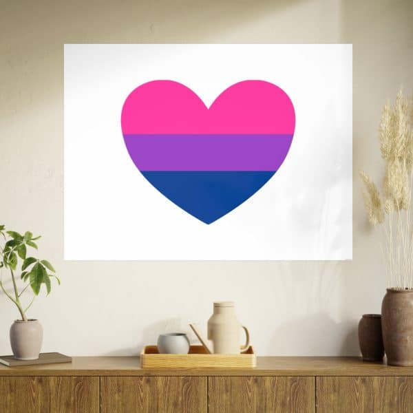 Bisexual Heart Photo Art Paper Posters - Image 81