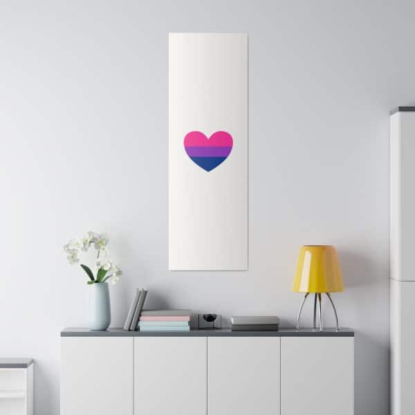 Bisexual Heart Matte Canvas, Stretched, 0.75" - Image 135