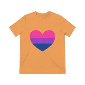 Bisexual Heart Unisex Triblend Tee