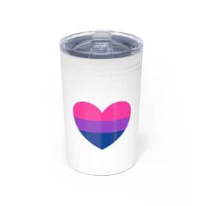 Bisexual Heart Vacuum Insulated Tumbler, 11oz