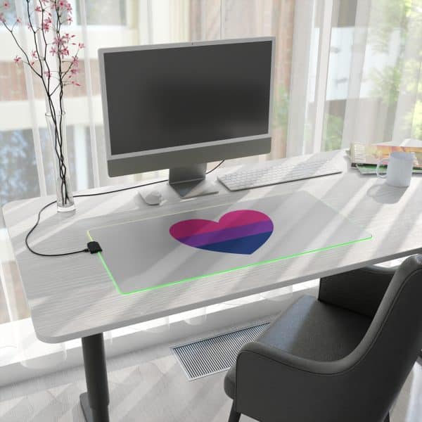 Bisexual Heart LED Gaming Mouse Pad - Image 14