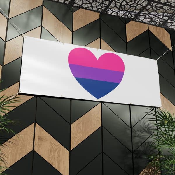 Bisexual Heart Matte Banner - Image 21