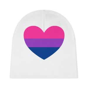 Bisexual Heart Baby Beanie (AOP)