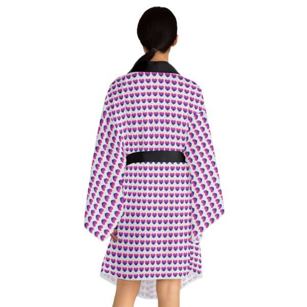 Bisexual Heart Long Sleeve Kimono Robe (AOP) - Image 5