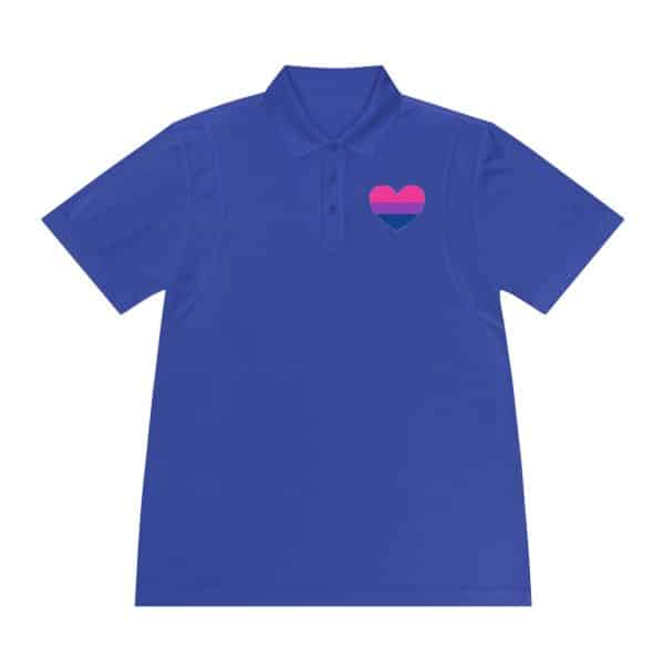 Bisexual Heart Men's Sport Polo Shirt - Image 31