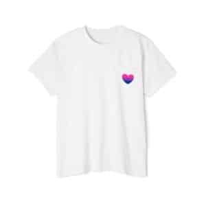 Bisexual Heart Unisex Heavy Cotton Pocket Tee