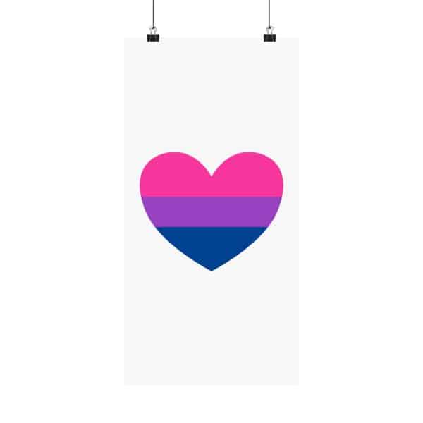 Bisexual Heart Matte Vertical Posters - Image 57