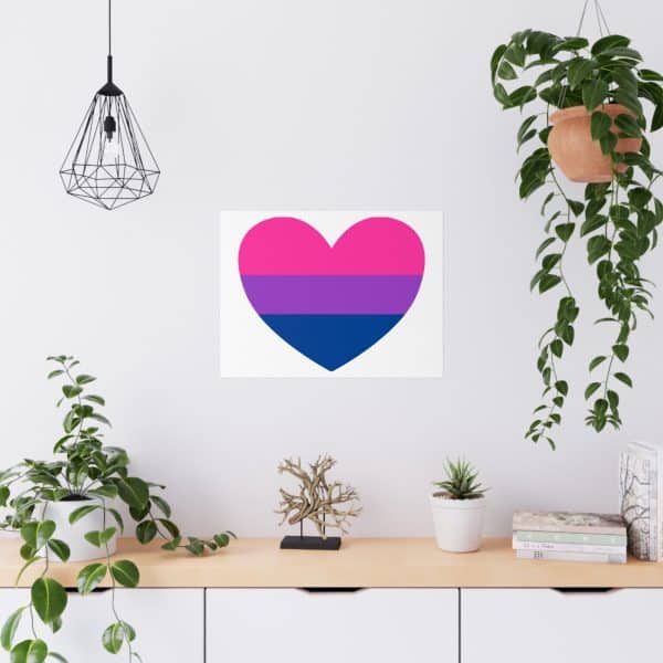 Bisexual Heart Matte Posters - Image 36