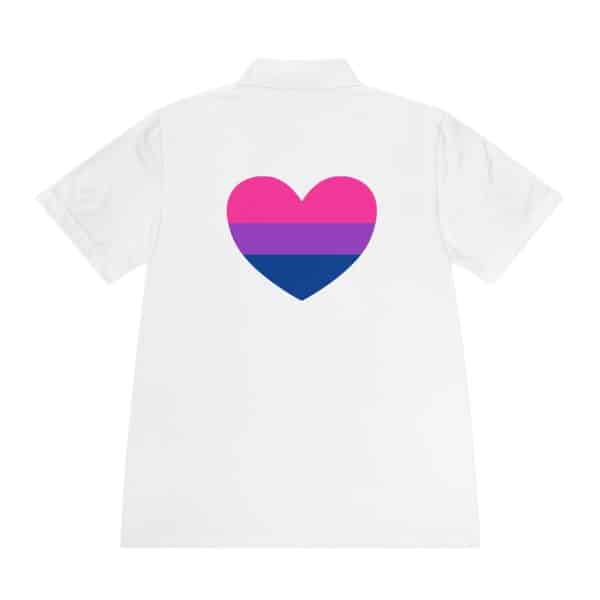 Bisexual Heart Men's Sport Polo Shirt - Image 2