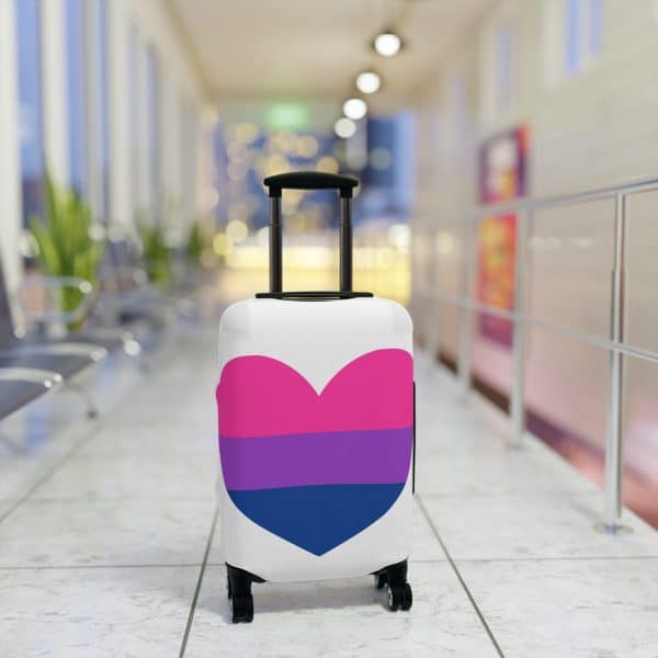 Bisexual Heart Luggage Cover - Image 3