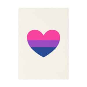 Bisexual Heart Cotton Tea Towel