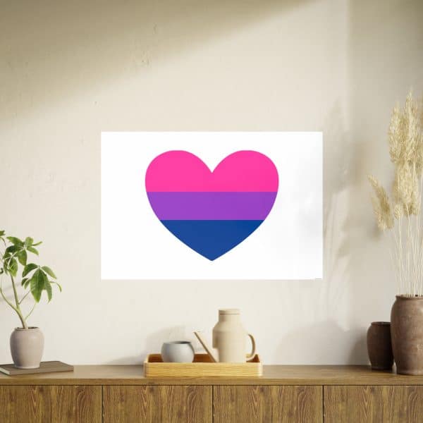 Bisexual Heart Photo Art Paper Posters - Image 72
