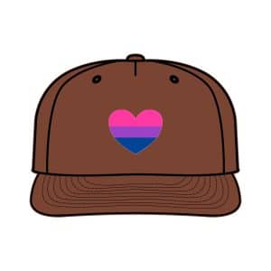 Bisexual Heart Surf Cap