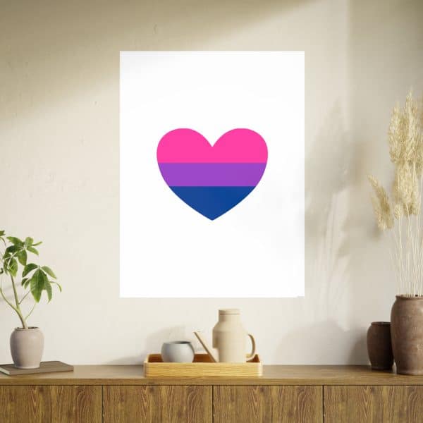 Bisexual Heart Photo Art Paper Posters - Image 102
