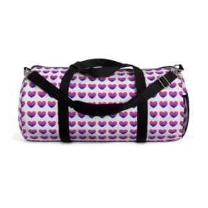 Bisexual Heart Duffel Bag