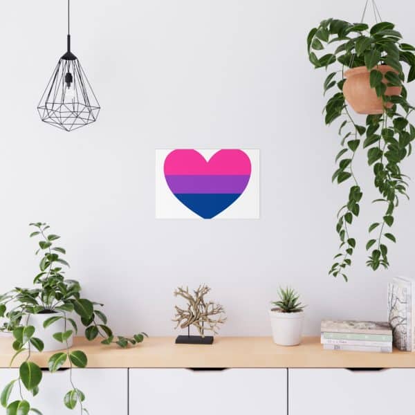Bisexual Heart Matte Posters - Image 30