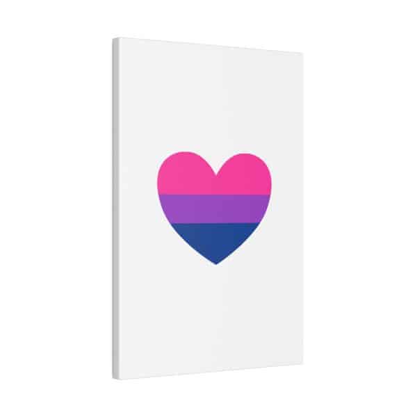 Bisexual Heart Matte Canvas, Stretched, 0.75" - Image 110