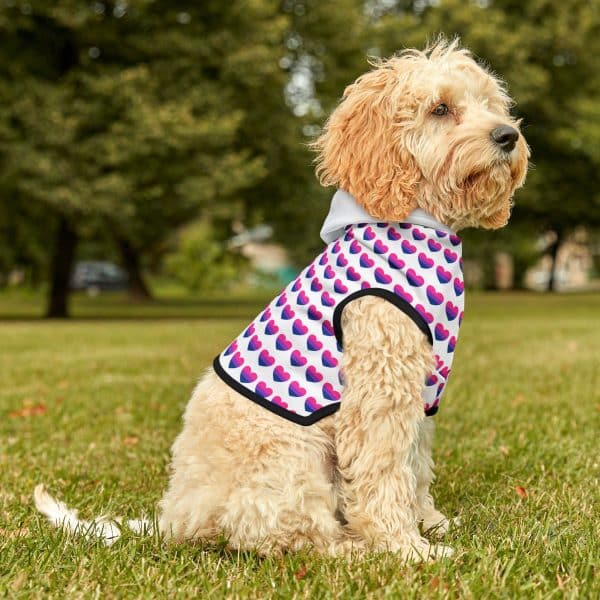 Bisexual Heart Pet Hoodie - Image 8