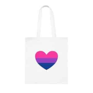 Bisexual Heart Cotton Tote