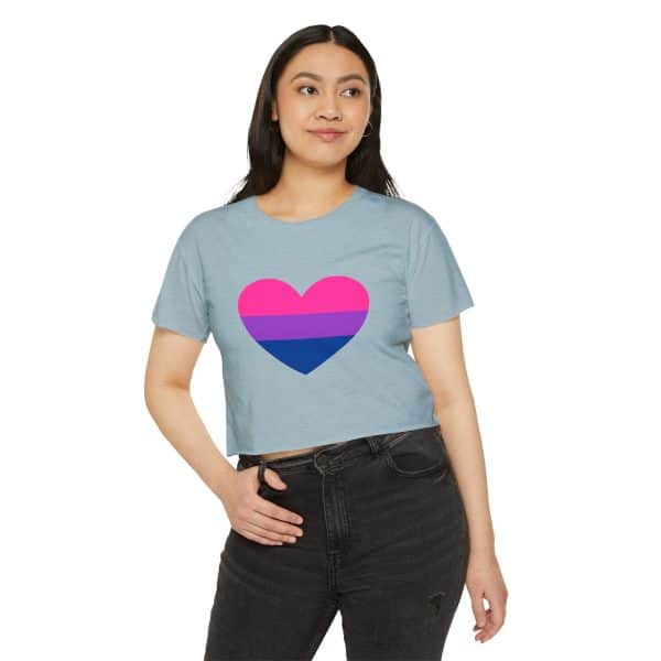 Bisexual Heart Women's Festival Crop Top - Image 28