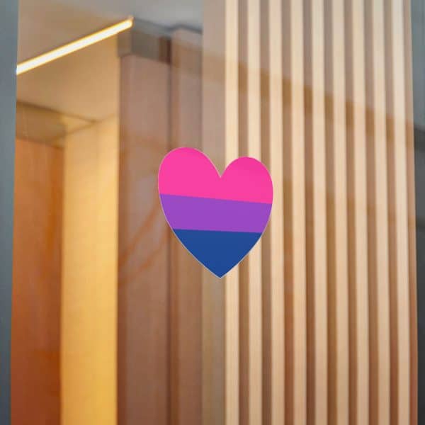Bisexual Heart Die-Cut Stickers, (DTF) - Image 38