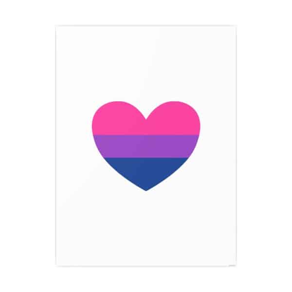 Bisexual Heart Photo Art Paper Posters - Image 100