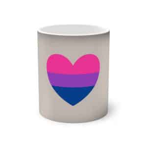 Bisexual Heart Color-Changing Mug, 11oz